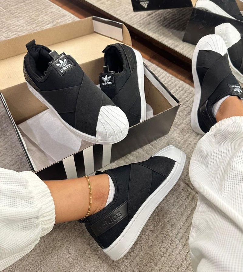 ADDS Superstar Slip-On - Preto/Branco